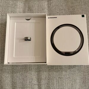 Ultrahuman Titanium Silver Smart Ring Size 8